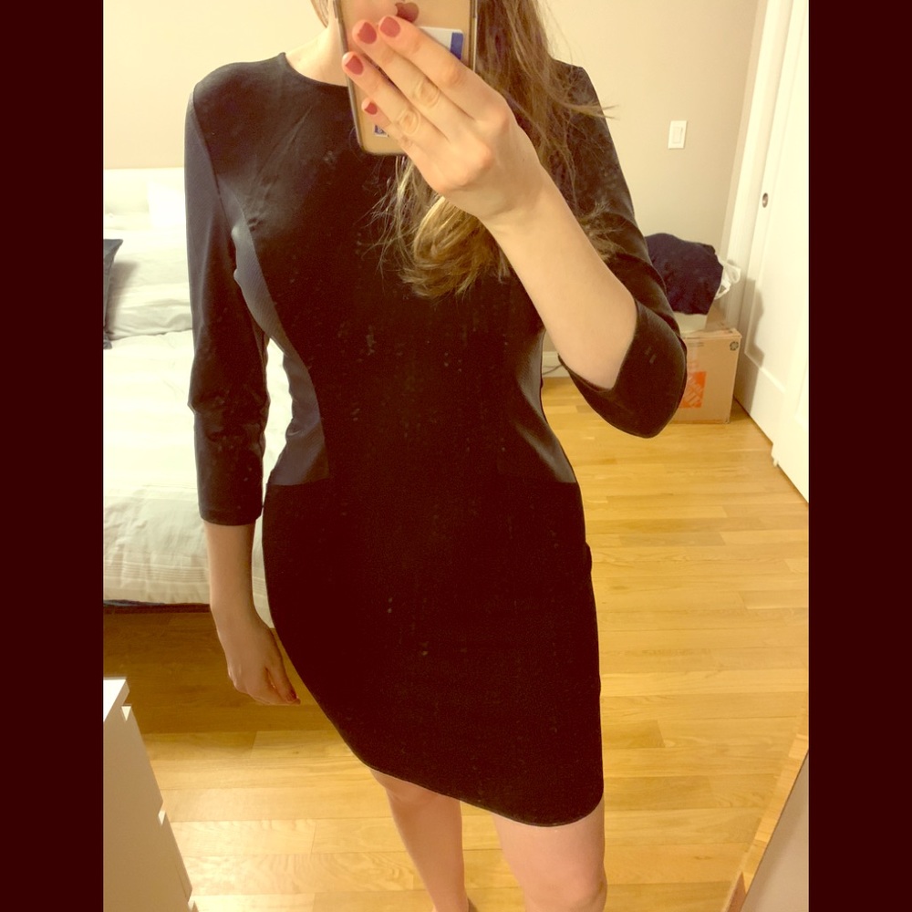 Black mini dress